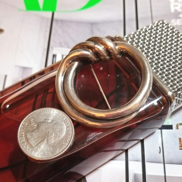 BAYANIHAN Designer signed Modernist Sterling Vintage Brooch - Picture 6 of 6